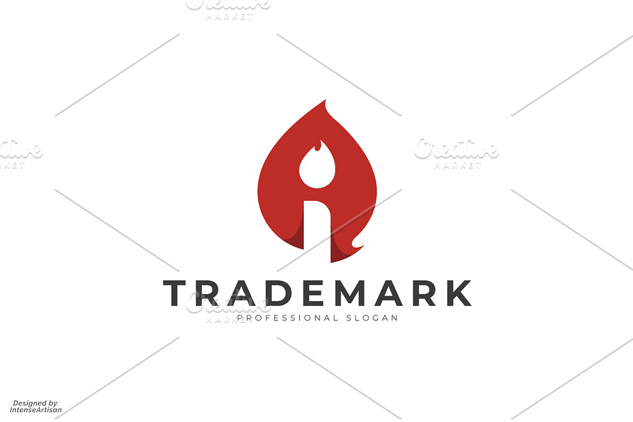 Fire Info I Letter Logo in Logo Templates - product preview 8