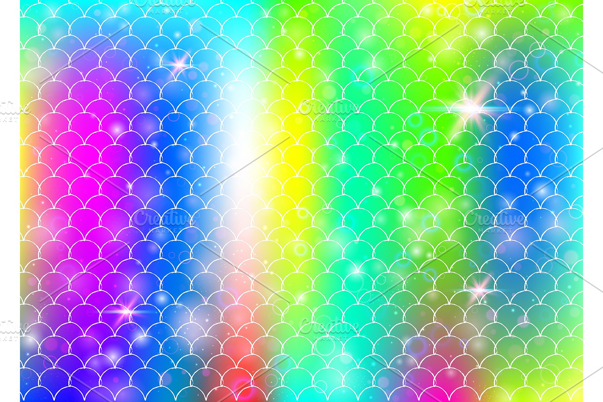 Rainbow scales background with in Textures - product preview 8