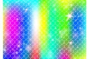 Rainbow scales background with