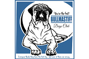 Bullmastiff - vector illustration