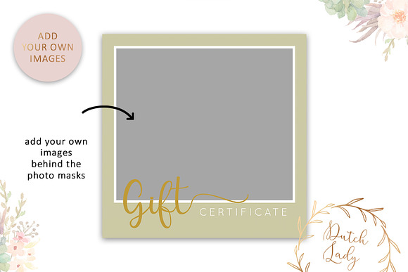 PSD Photo Gift Card Template #6 in Card Templates - product preview 2