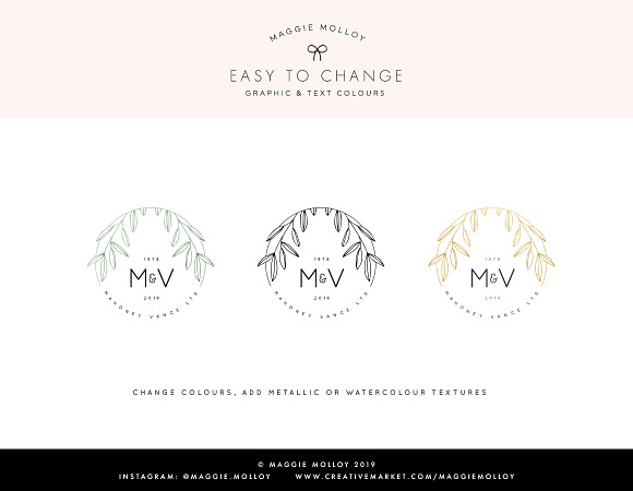 50 Floral Hand Drawn Logo Templates in Logo Templates - product preview 7
