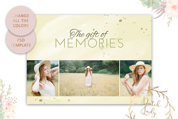 PSD Photo Gift Card Template #36 in Card Templates - product preview 3