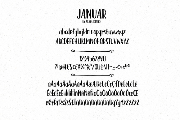Januar fun handwritten font in Scrapbooking Fonts - product preview 5