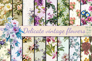 Delicate Vintage flowers pattern