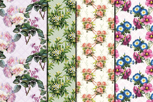 Delicate Vintage flowers pattern in Patterns - product preview 1