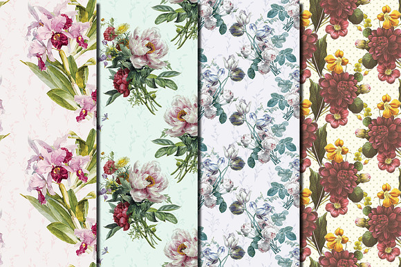 Delicate Vintage flowers pattern in Patterns - product preview 3