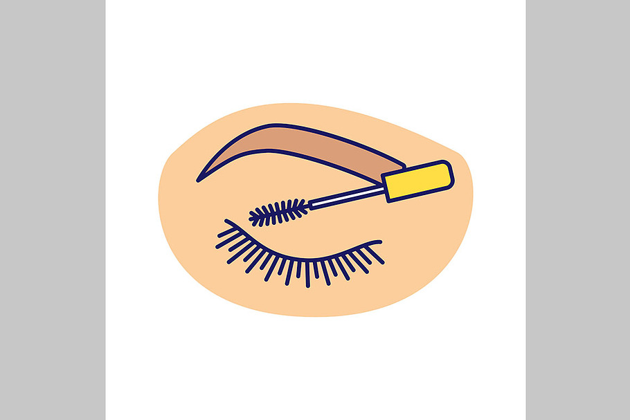 Eyelash mascara color icon in Icons - product preview 8