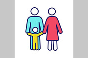 Child support color icon