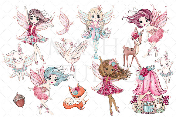 LITTLE MISS FALL Clipart in Illustrations - product preview 1