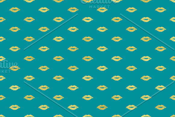 Gold Geometric Seamless Pattern in Patterns - product preview 1