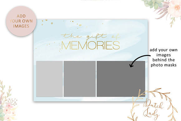 PSD Photo Gift Card Template #38 in Card Templates - product preview 2