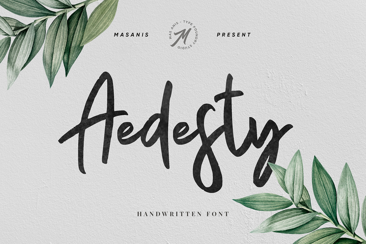 Aedesty // Handwritten Font in Script Fonts - product preview 8