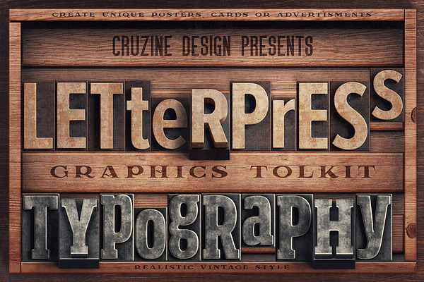 Vintage Letterpress Toolkit