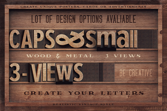 Vintage Letterpress Toolkit in Graphics - product preview 1