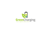 Green Charging Logo Template