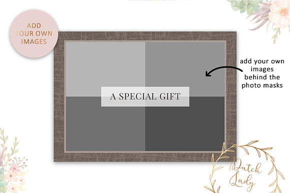 PSD Photo Gift Card Template #29 in Card Templates - product preview 2