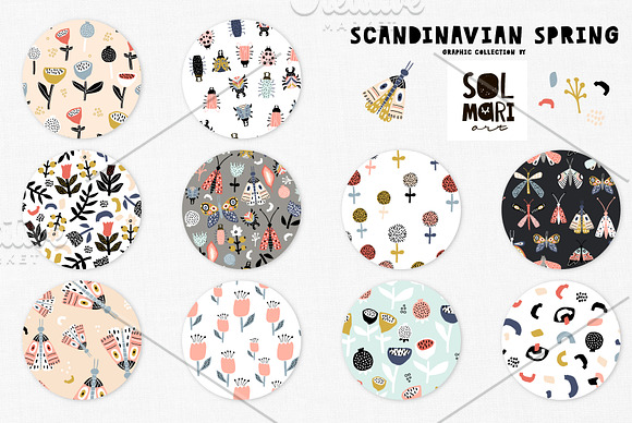SCANDINAVIAN SPRING GRAPHIC KIT in Patterns - product preview 1