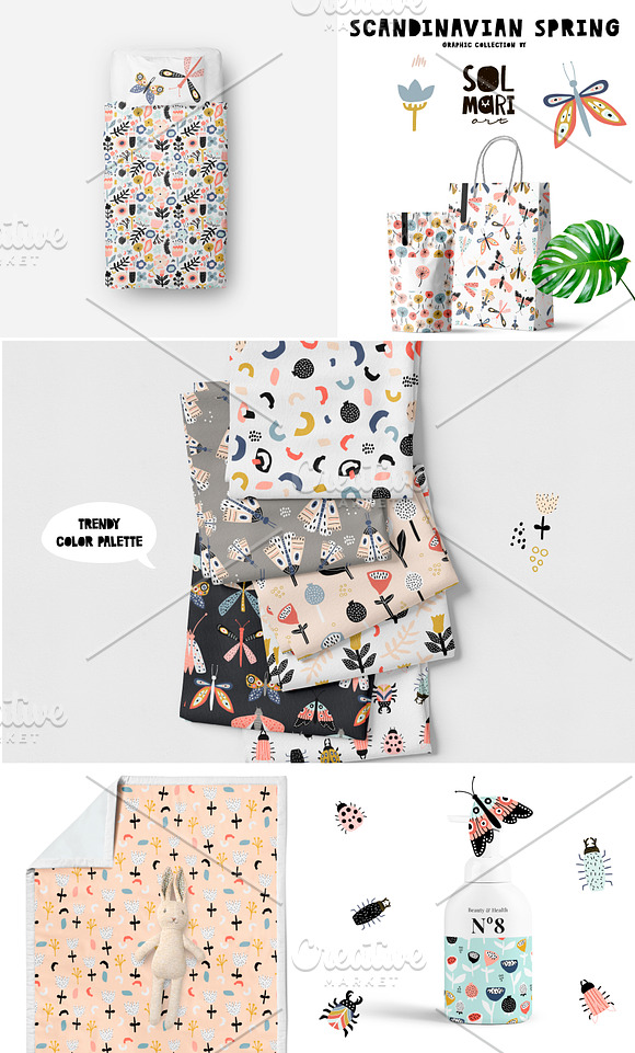 SCANDINAVIAN SPRING GRAPHIC KIT in Patterns - product preview 3