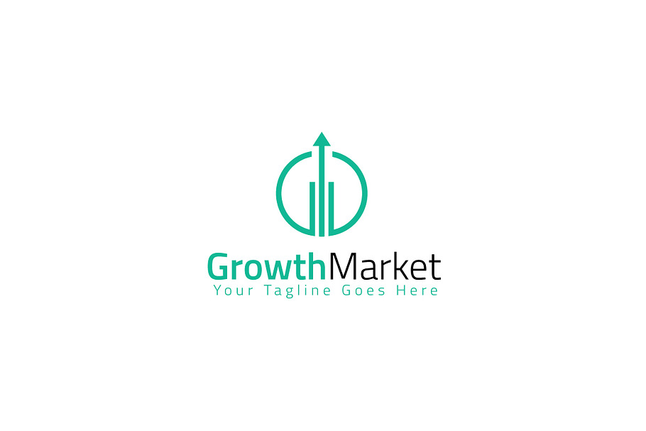 Growth Market Logo Template