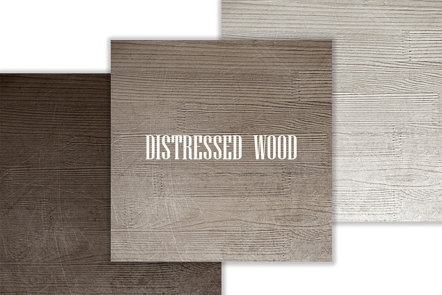 12 Distressed Wood Backgrounds