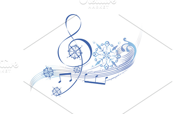 Musical treble clefs. in Illustrations - product preview 2