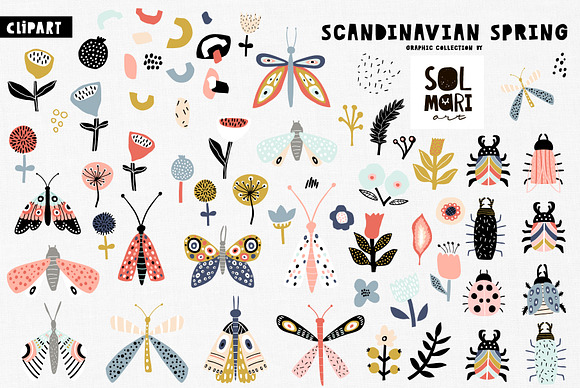 SCANDINAVIAN SPRING GRAPHIC KIT in Patterns - product preview 4