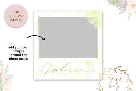 PSD Photo Gift Card Template #46 in Card Templates - product preview 2