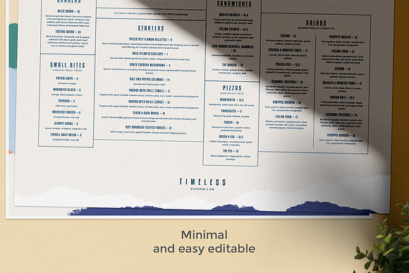 Restaurant Menu Design in Brochure Templates - product preview 2