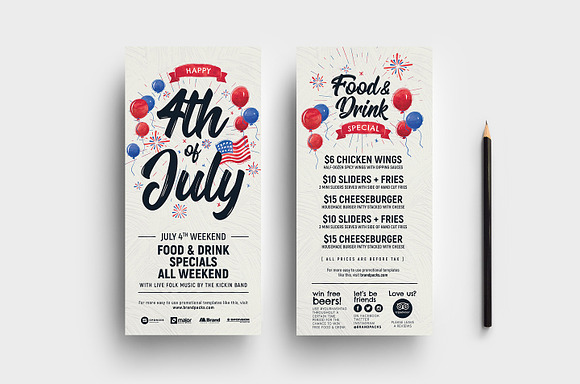 4th of July Flyer Templates in Flyer Templates - product preview 5