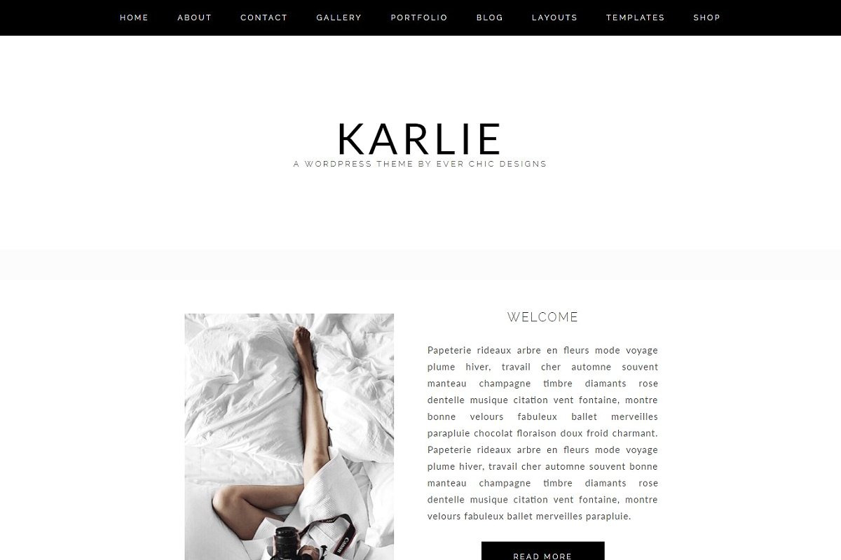 Karlie Feminine Wordpress Blog Theme in WordPress Blog Themes - product preview 8