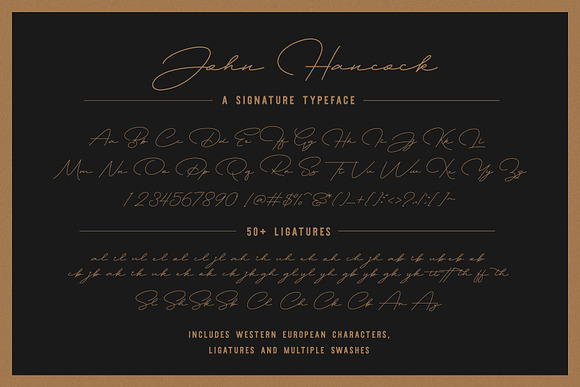 John Hancock - A Signature Font in Script Fonts - product preview 1