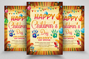 Happy Children Day Flyer Template