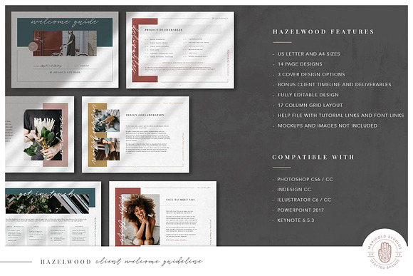 HAZELWOOD | Welcome Guide in Keynote Templates - product preview 2