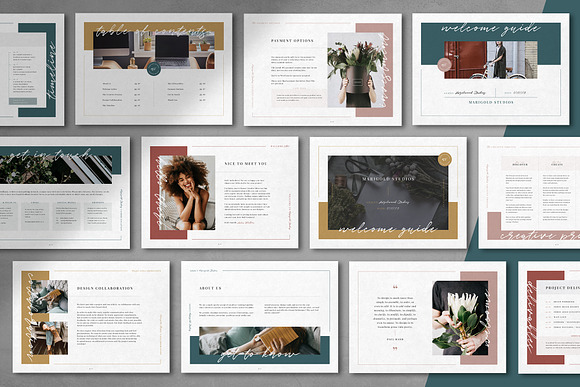 HAZELWOOD | Welcome Guide in Keynote Templates - product preview 6
