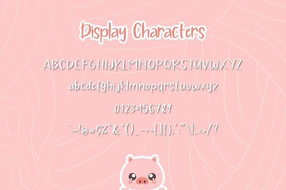 Pig Year 3 Font in Script Fonts - product preview 6