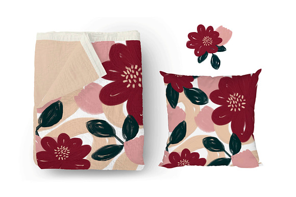 Organic Floral Seamless Pattern in Patterns - product preview 1