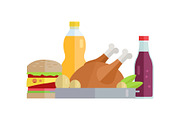 Food Concept Illustration in Flat