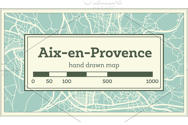 Aix-en-Provence France City Map
