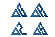 initial font logo template