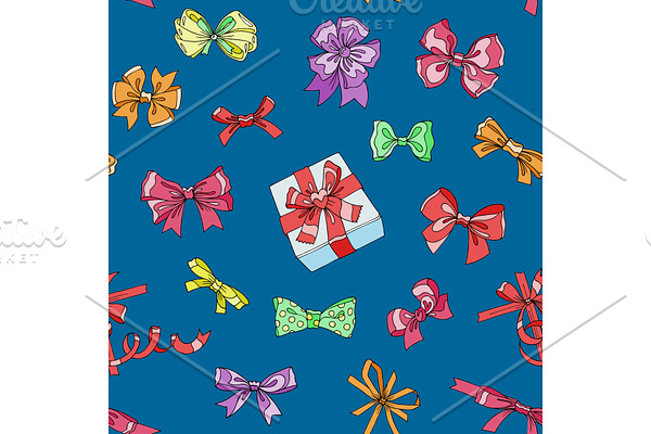 Bow vector bowknot or ribbon for