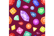 Diamond vector gem and precious
