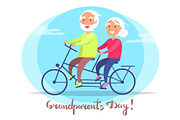 Grandparents Day Senior Couple on