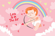 Cute Cupid - Vector Illustration