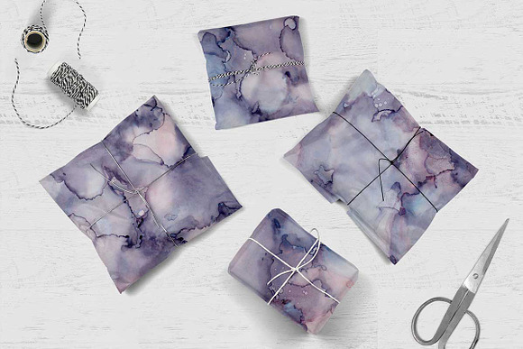 7 Huge Seamless Purple Ink Textures in Textures - product preview 8
