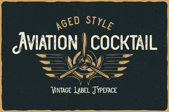 Aviation Cocktail Font + BONUS in Blackletter Fonts - product preview 4