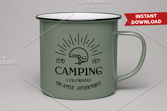 Outdoor Adventure Badges, Camp Logos in Logo Templates - product preview 8