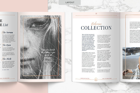 ROSE GOLD Magazine | PPT in PowerPoint Templates - product preview 3