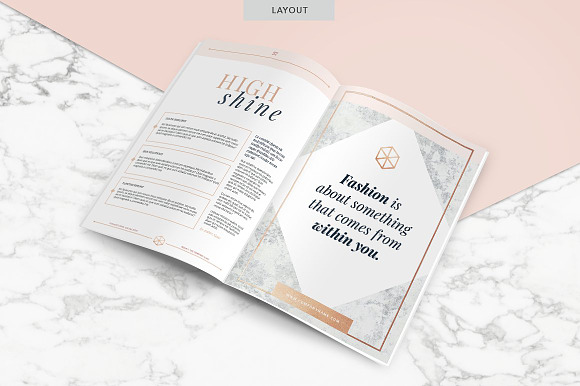 ROSE GOLD Magazine | PPT in PowerPoint Templates - product preview 4