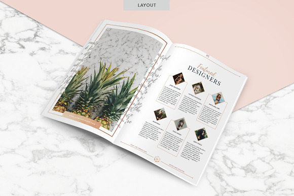 ROSE GOLD Magazine | PPT in PowerPoint Templates - product preview 7